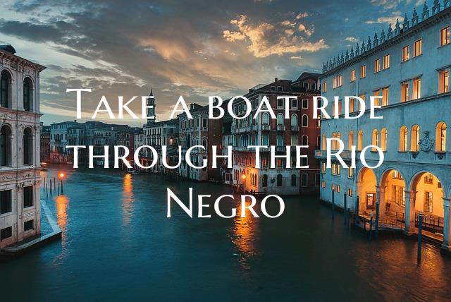 Take a boat ride through the Rio Negro